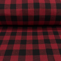 Flanela Xadrez Vermelho e Preto Flanela Xadrez Vermelho e Preto