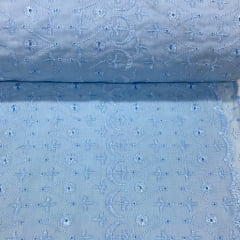 Layse Broderi Especial Azul Bebê