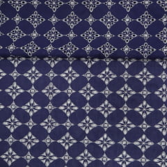 Layse Algodão Geometrico Azul Marinho Layse Algodão Geometrico Azul Marinho