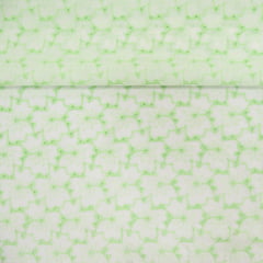 Layse Algodão Ramos Verde  e Branco 