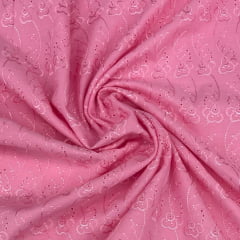 Layse Broderi Rosa Chiclete Premium