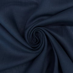 Linho Puro Azul Marinho Linho Puro Azul Marinho