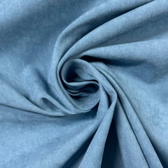 Microsuede Camurça Azul Bebê RELÂMPAGO