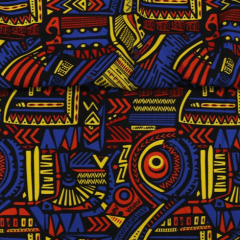 Oxford Africano Cultura Africana Azul Oxford Africano Cultura Africana Azul