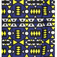 Oxford Africano Geometria Tribal Azul