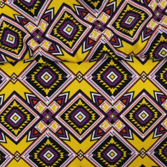 Oxford Africano Geometrico Amarelo