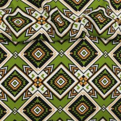 Oxford Africano Geometrico Verde 
