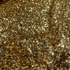 Malha Paetê Amarelo Ouro