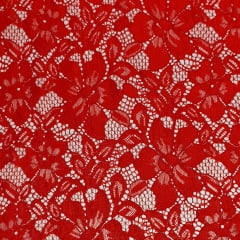 Renda Flores Vermelha 
