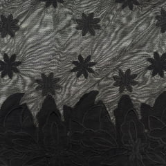 Tule Bordado Preto RRR Tule Bordado Preto RRR