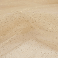 Tule Glitter Areia Com Dourado