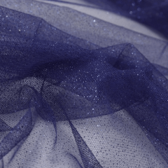 Tule Glitter Azul Mertilo Sobretom  