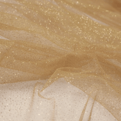 Tule Glitter Dourado Sobretom