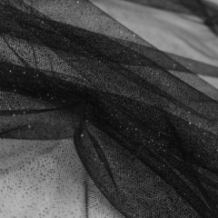 Tule Glitter Preto Sobretom 