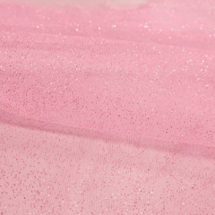 Tule Glitter Rosa Bebê Sobretom