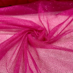 Tule Glitter Rosa Pink