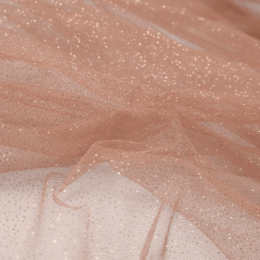 Tule Glitter Rosê Sobretom