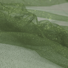 Tule Glitter Verde Oliva Sobretom 
