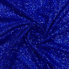 Tule Glitter Pesado Azul Royal