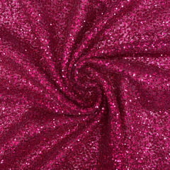 Tule Glitter Pesado  Rosa Pink