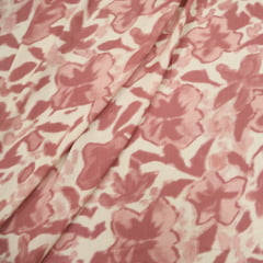 Viscolinho com Elastano Floral Aquarela Rosado Viscolinho com Elastano Floral Aquarela Rosado