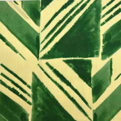 Viscose Abstrato Verde Folha