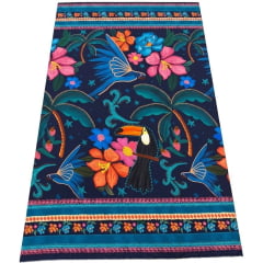 Viscose Farm Flores Coloridas na Noite