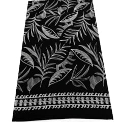 Viscose Farm Folhas no Preto