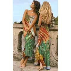 Viscose Farm Folhas em Aquarela