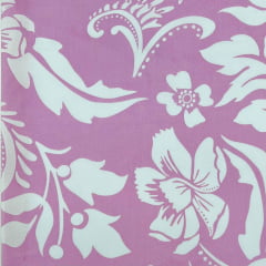 Viscose Floral Arabesco Rosa Claro