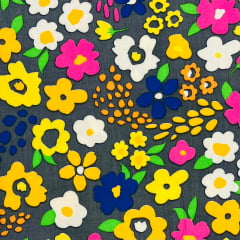 Viscose Floral Colorido