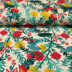 Viscose Flores Coloridas