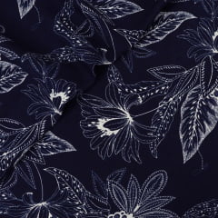 Viscose Folhagem Azul Viscose Folhagem Azul