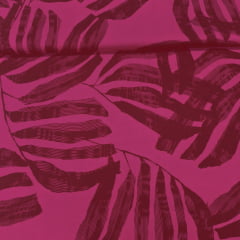 Viscose Folhagem Pink