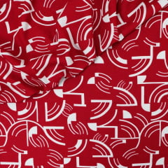 Viscose Natureza Vermelha Viscose Natureza Vermelha