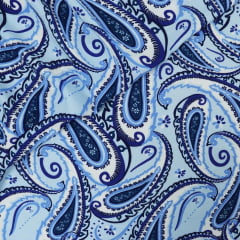 Viscose Paisley Azul Viscose Paisley Azul