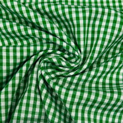 Tecido de Camisa Xadrez Verde  Médio