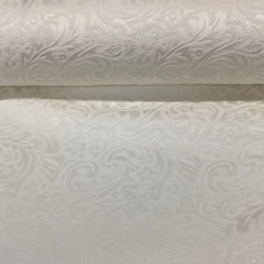 Tecido Algodão Brocado Branco