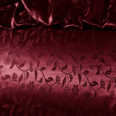 Cetim Brocado Bordô Cetim Brocado Bordô