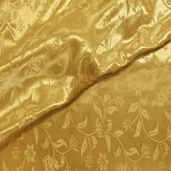 Cetim Brocado Dourado 