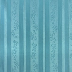 Tecido Cetim Brocado Listras Azul