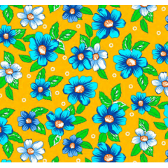 Chitão Floral Amarelo