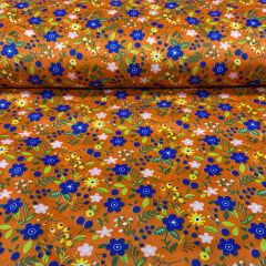 Chita Fake Flores Azuis 