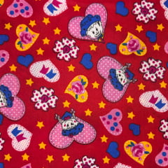 Chita Fake Flores e Corações 