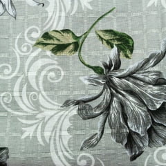 Gorgurinho Floral Cinza Texturado