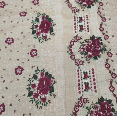 Toalha de Mesa Linhão Rosas Vintage Toalha de Mesa Linhão Rosas Vintage