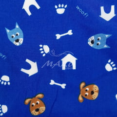 Oxford Cachorrinho Pet Azul