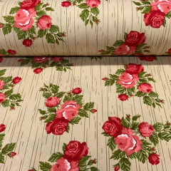 Oxford Estampado Flores Rosas Oxford Estampado Flores Rosas