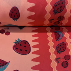 Oxford Estampado Frutas Vermelhas Oxford Estampado Frutas Vermelhas