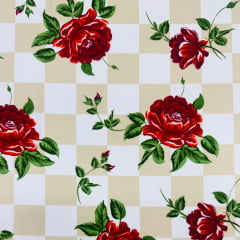 Oxford Estampado Xadrez Floral Oxford Estampado Xadrez Floral